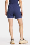 Rosaline Yale University Easy Movement Relaxed Fit Shorts - Bellwether Blue — thumbnail 3
